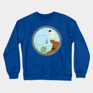 Fishing boy Crewneck Sweatshirt